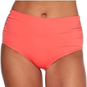 Anne Cole Coral High Waist Bikini Bottom Convertible 3 Way